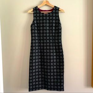Boden Tweed by MOON gray polka dot dress size 4L